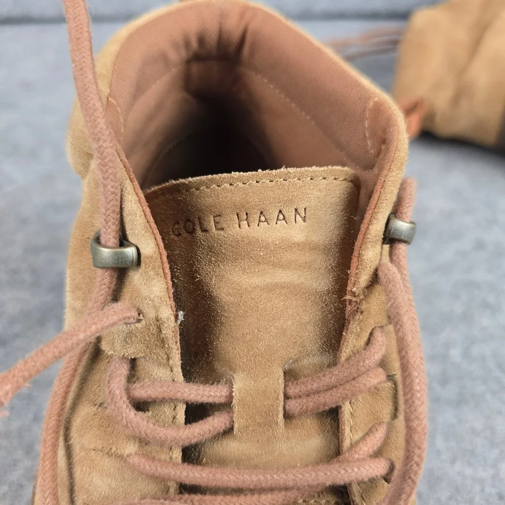Cole Haan GrandOS Men 9M Tan Suede Zerogrand Chukka Sneaker Boots Comfort C31413